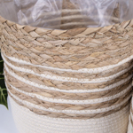 набор круглых кашпо из соломы 3 шт