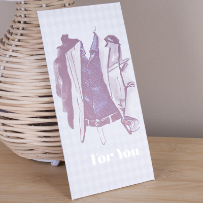 конверт с тиснением "FOR YOU" 