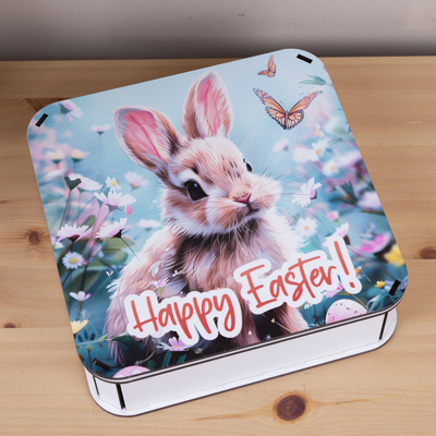 Коробка квадратная 19,5 см «Happy Easter»