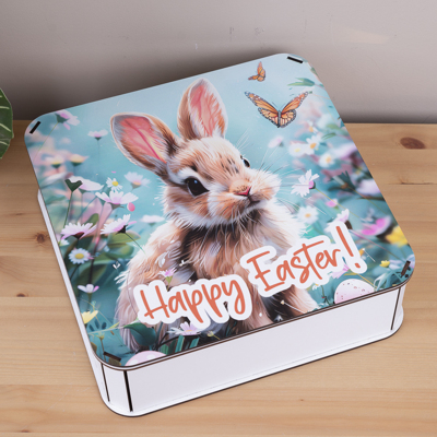 Коробка квадратная 27 см «Happy Easter»