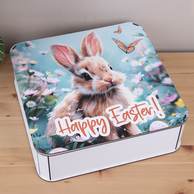 Коробка квадратная 32,5 см «Happy Easter»