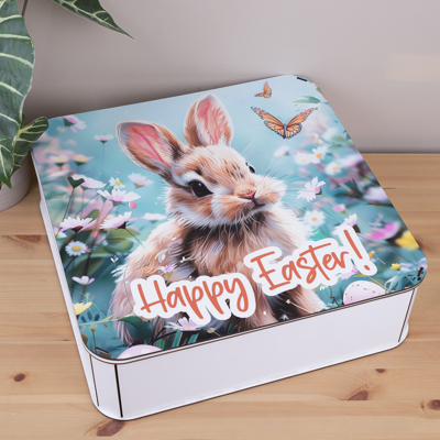 Коробка квадратная 40 см «Happy Easter»