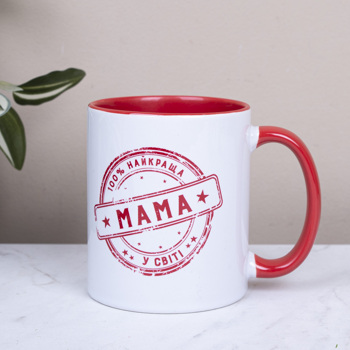 Чашка керамическая штамп мама