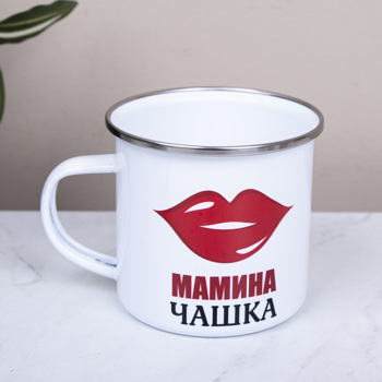 Металлическая чашка "мамина"