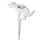 металлическая табличка "No!" собачка