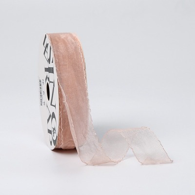Лента из органзы «нежность» 2,5 см * 20 ярдов Peach