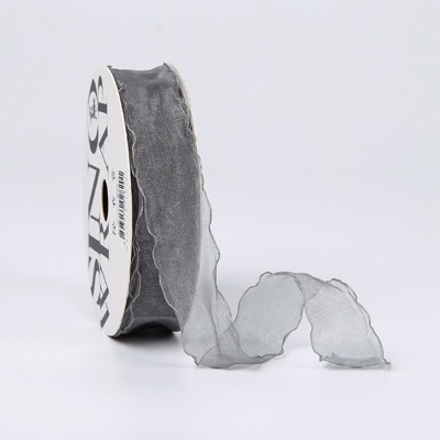 Лента из органзы «нежность» 2,5 см * 20 ярдов Grey