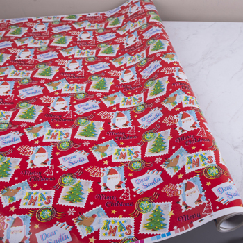 папір 70см * 10м. листівки dear santa
