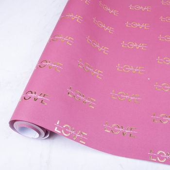 папір 70см * 10м. love love love