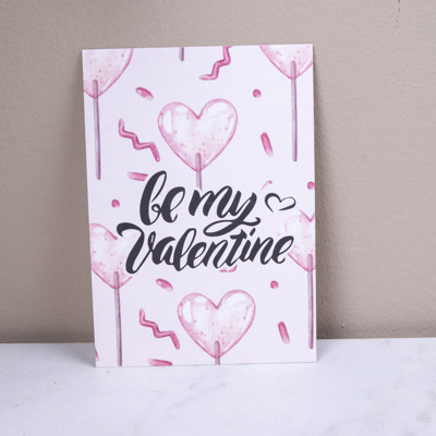 листівка міні "be my valentine"