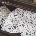Тишью-папір "новогодний" 50*70 см (10 шт) с принтом домики и гномы