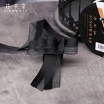 Лента атлас+органза 2,6см*20 ярдов черная