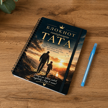 Блокнот А5 білий "Блокнот найкращого тата"