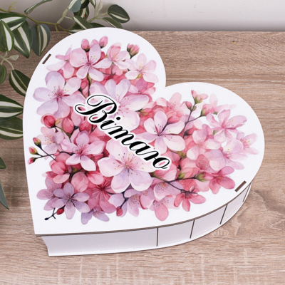 Коробка сердце 31 см "Поздравляю"