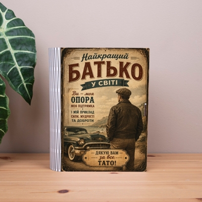 коробка-книга "С Днем Папы" классика