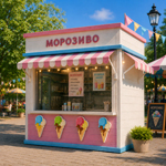 12 шт. набор пенопластовый мороженое в рожке