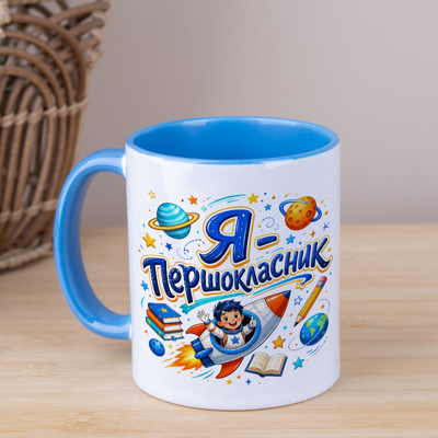 Чашка керамічна  "Я першокласник"