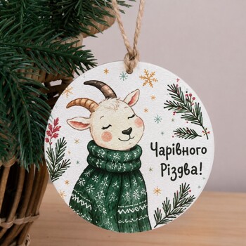 Підвіска дерев'яна "Чарівного Різдва"