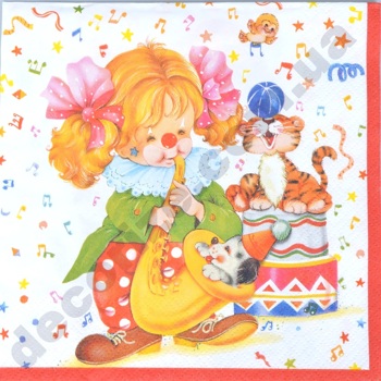 Салфетки "Клоуны"