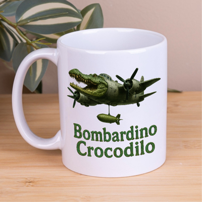 Чашка 330 мл "Bombardino Crocodilo" 