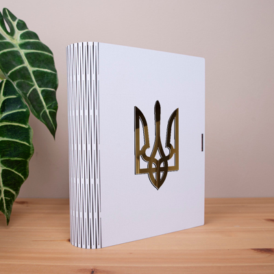 коробка-книга "Тризуб" с золотом