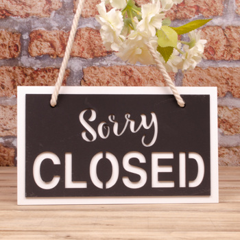 табличка двухсторонняя "open closed"