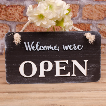 табличка двухсторонняя "open closed"