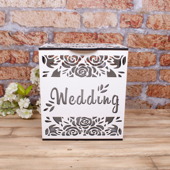 свадебный сундук для конвертов "Wedding " с розами
