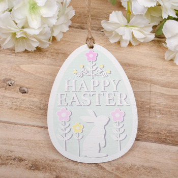 подвеска пасхальное яйцо "Happy Easter  " с рисунком