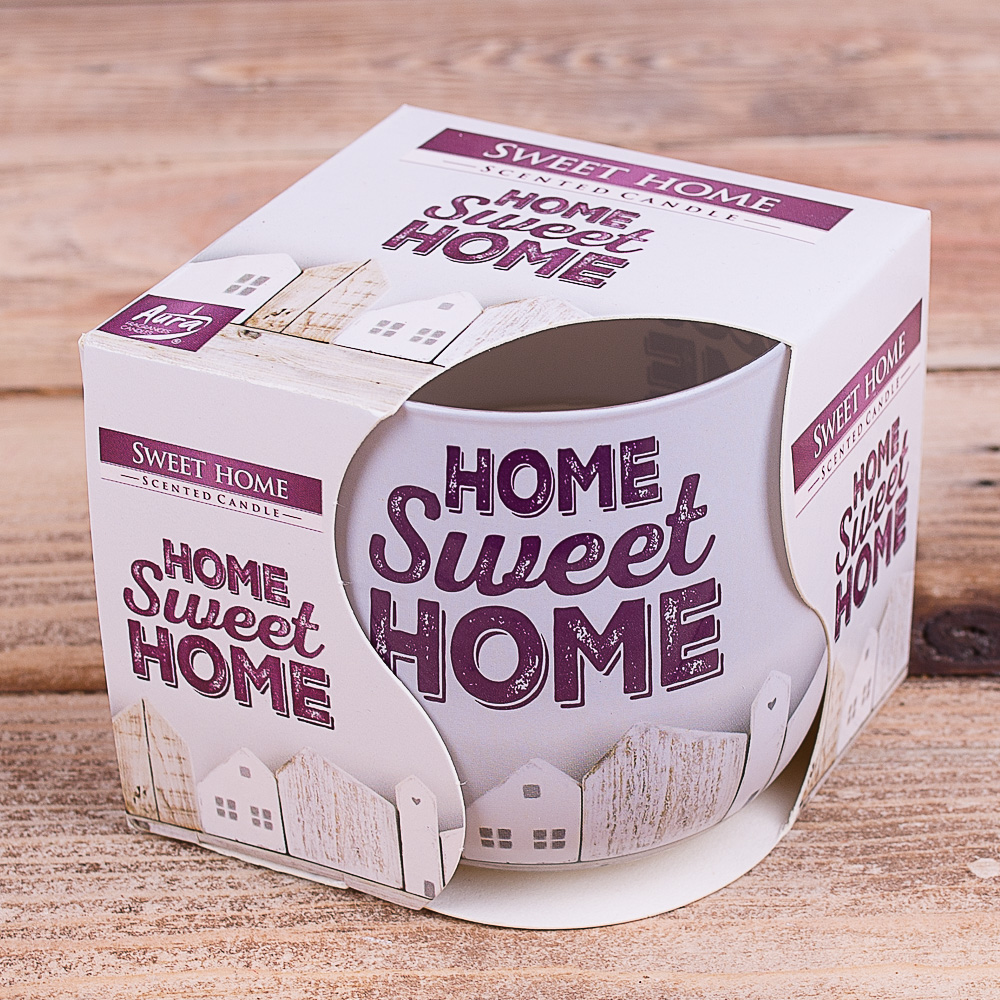 Арома свеча в стакане «home sweet home»