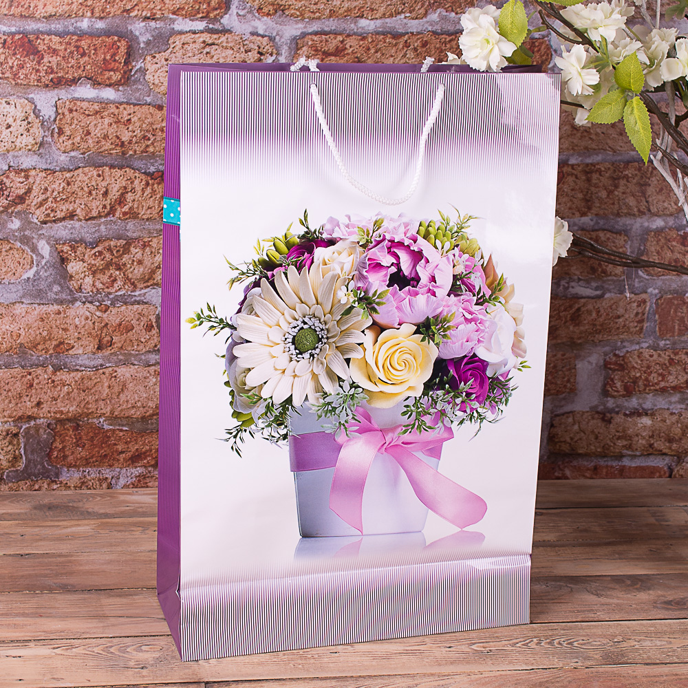 W5 пакет 33*51*13 "flowers" большой