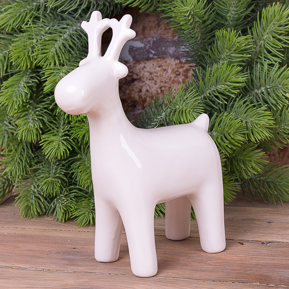 Статуэтка "белый олень " 19см