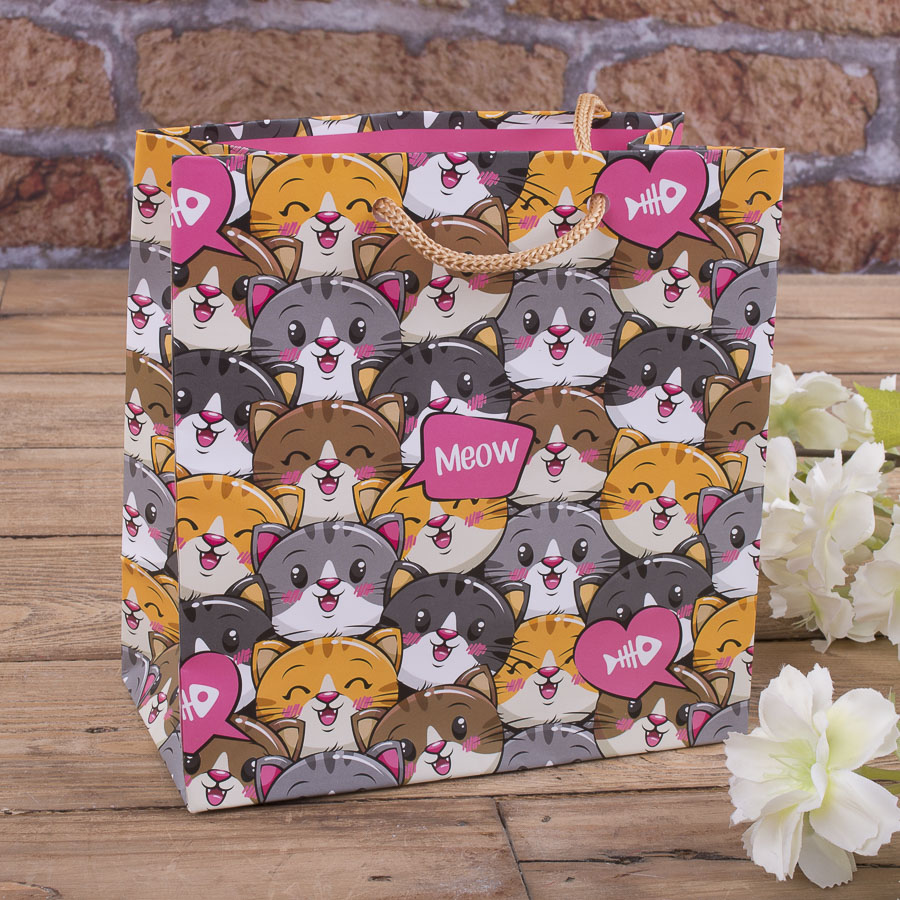 (W0-66) пакет 16*16  "кошечки"