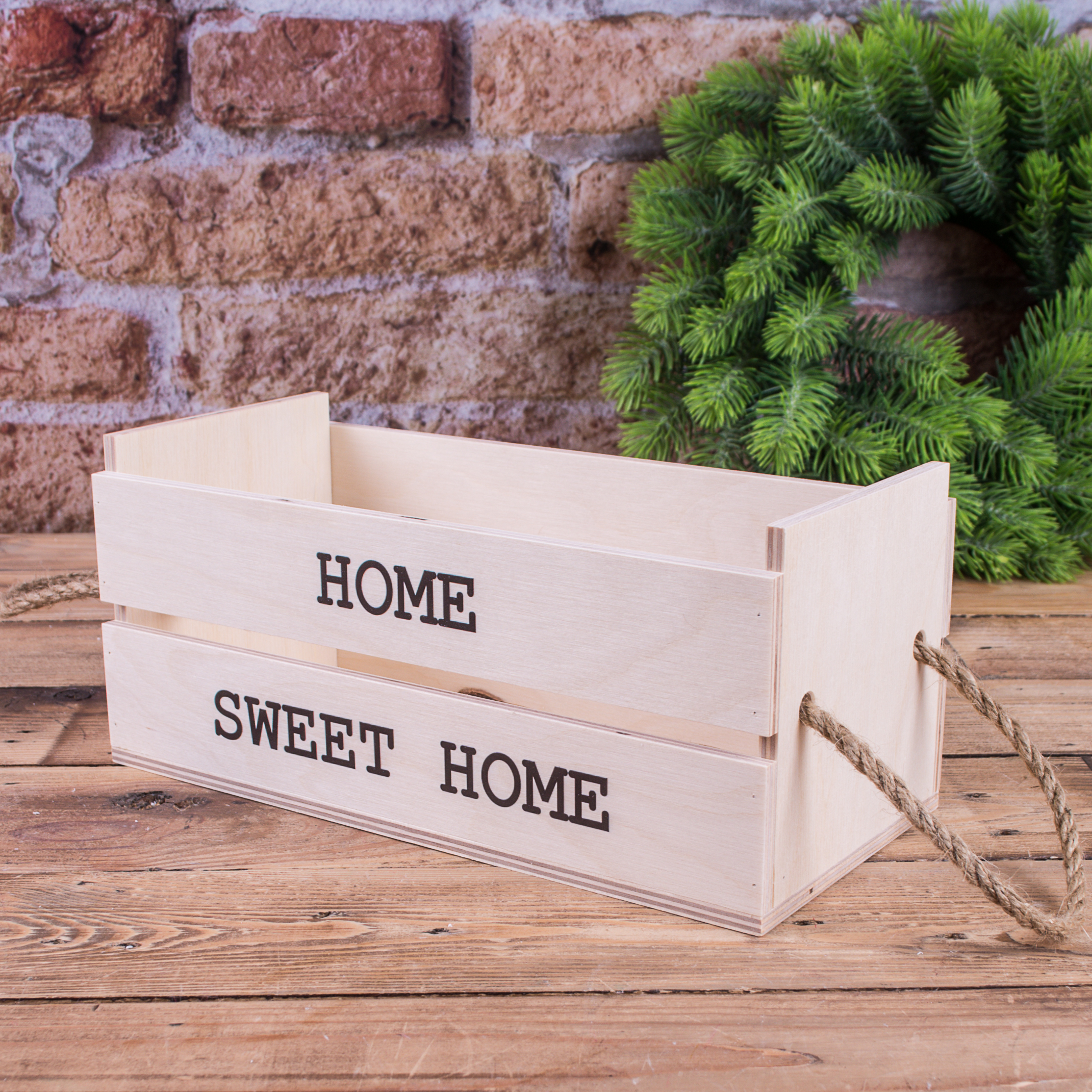 Ящик деревянный home sweet home