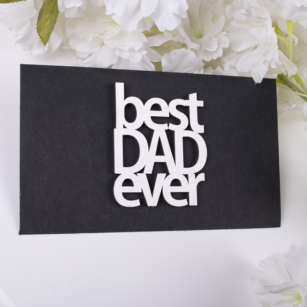 конверт з топером "best dad ever"
