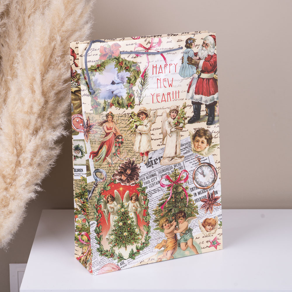 пакет подарунковий 25*38*8 "Happy New Year "