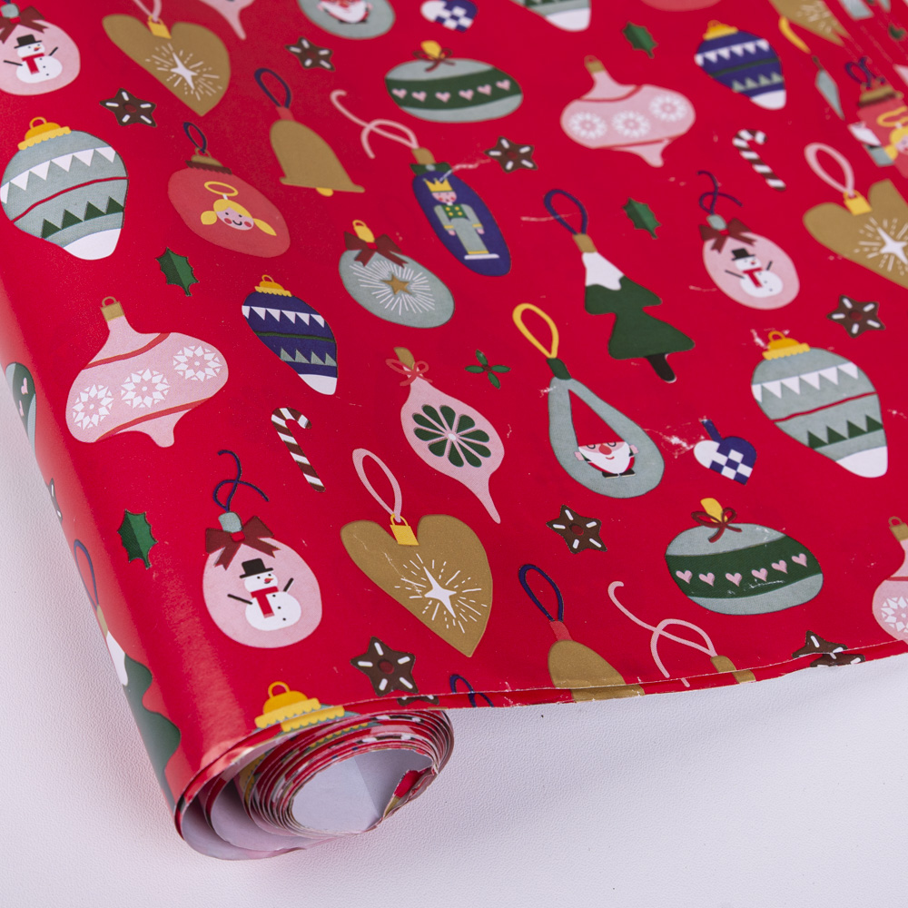 папір листовий новорічний (10 аркушів) (брак)