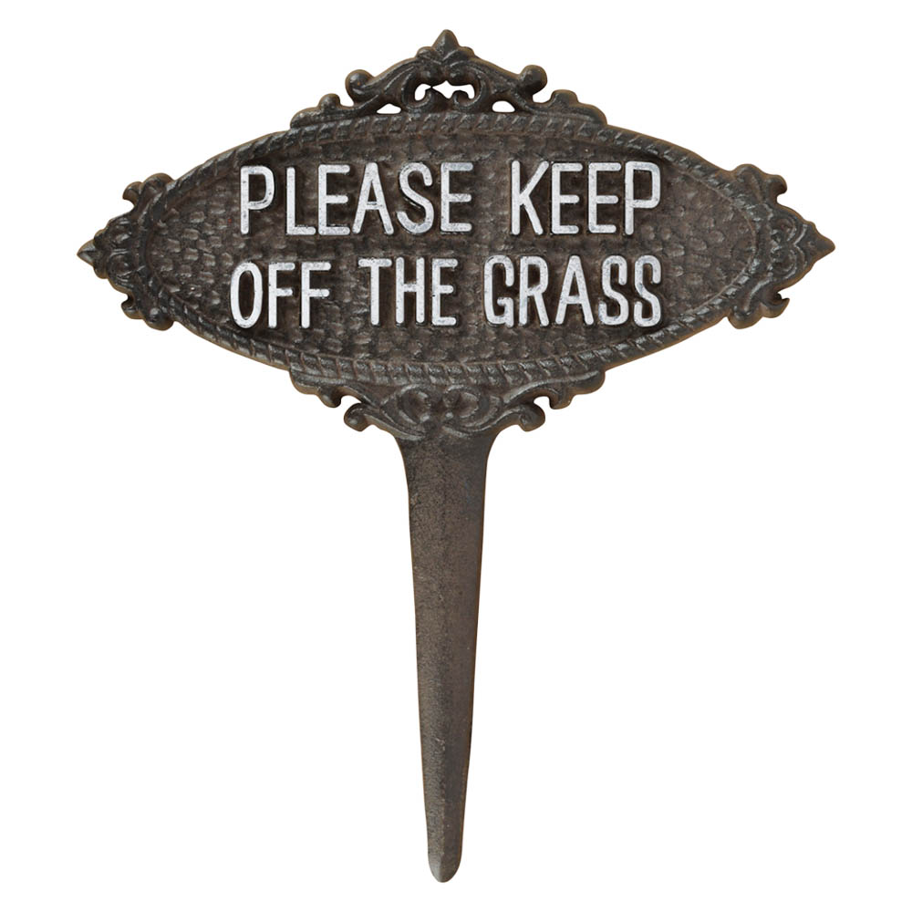металл табличка Please keep off the grass (Пожалуйста, держитесь подальше от травы)