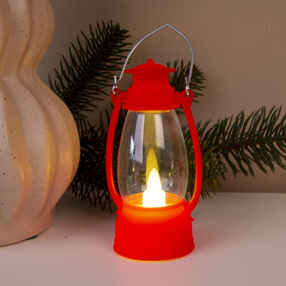 Фонарь LED малый круглый красный