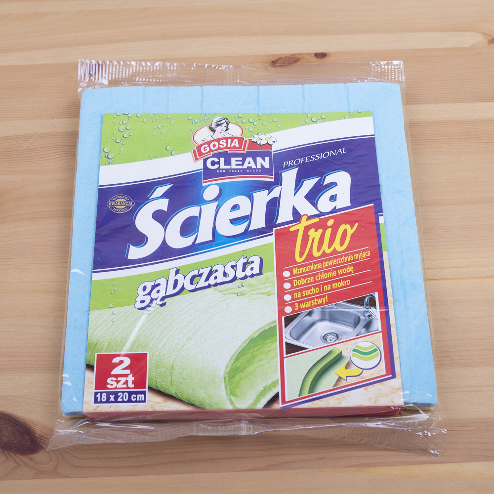 Тряпка для кухни губчатая  2 шт