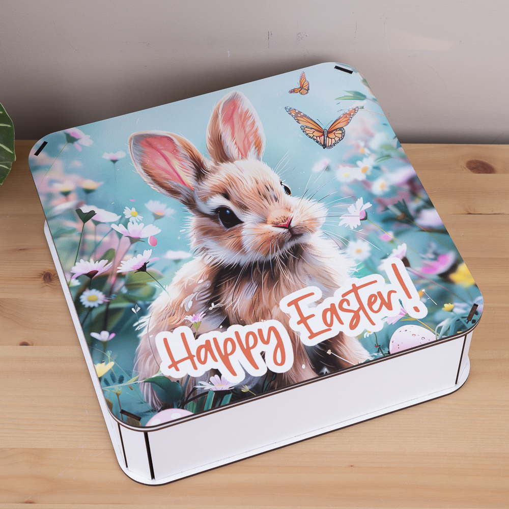 Коробка квадратная 27 см «Happy Easter»