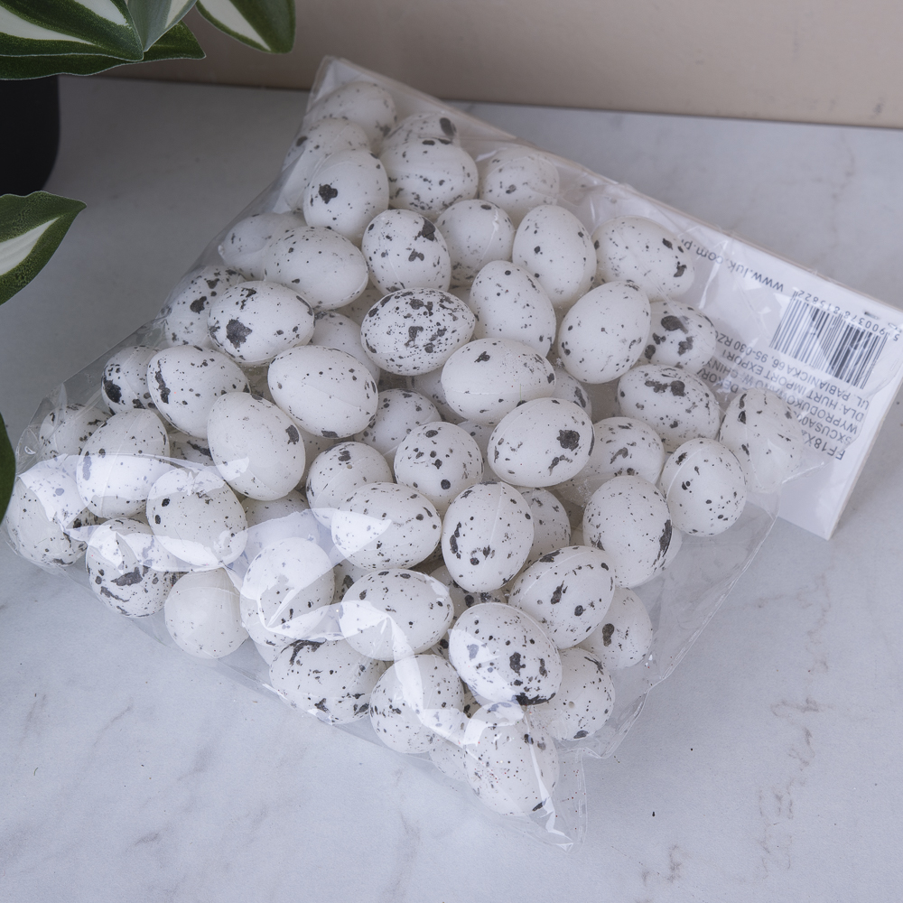 Яйця  1,8см*2,5см (96шт) білі