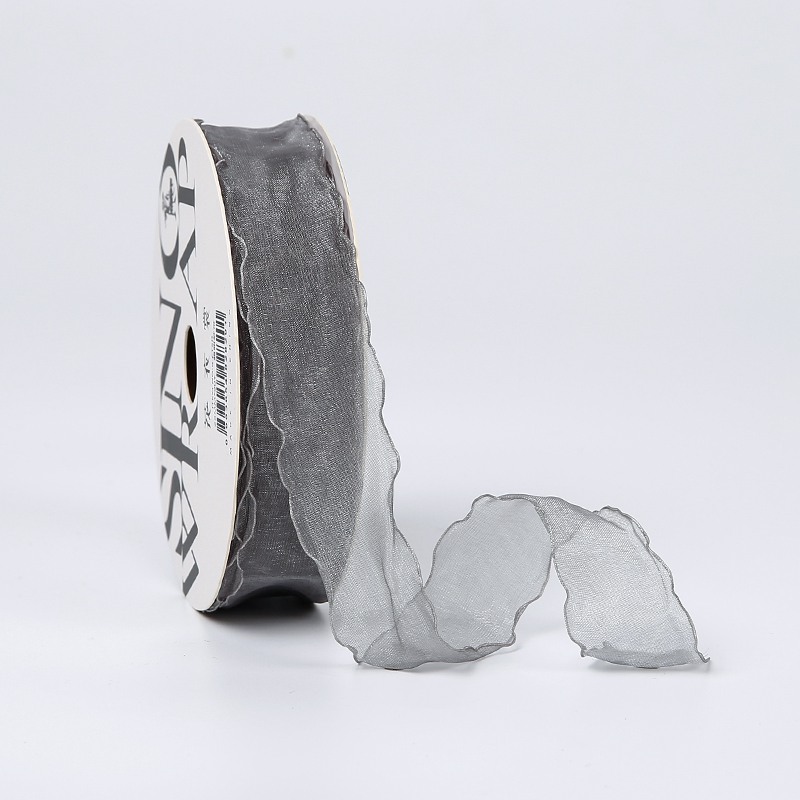 Лента из органзы «нежность» 2,5 см * 20 ярдов Grey