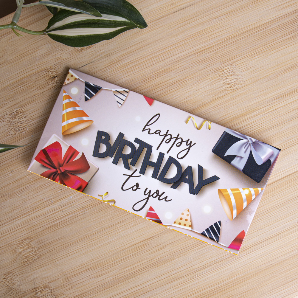 конверт для денег "Happy Birthday to you"