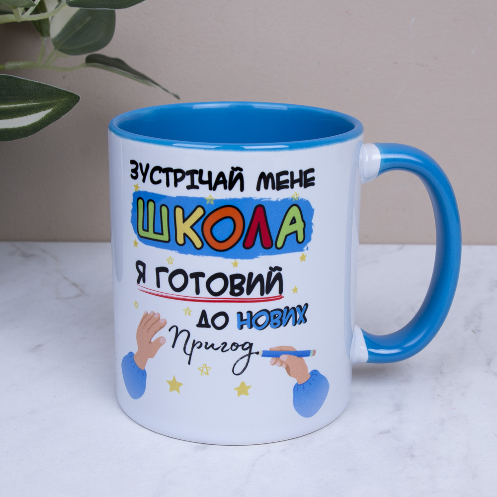 Чашка керамическая школа