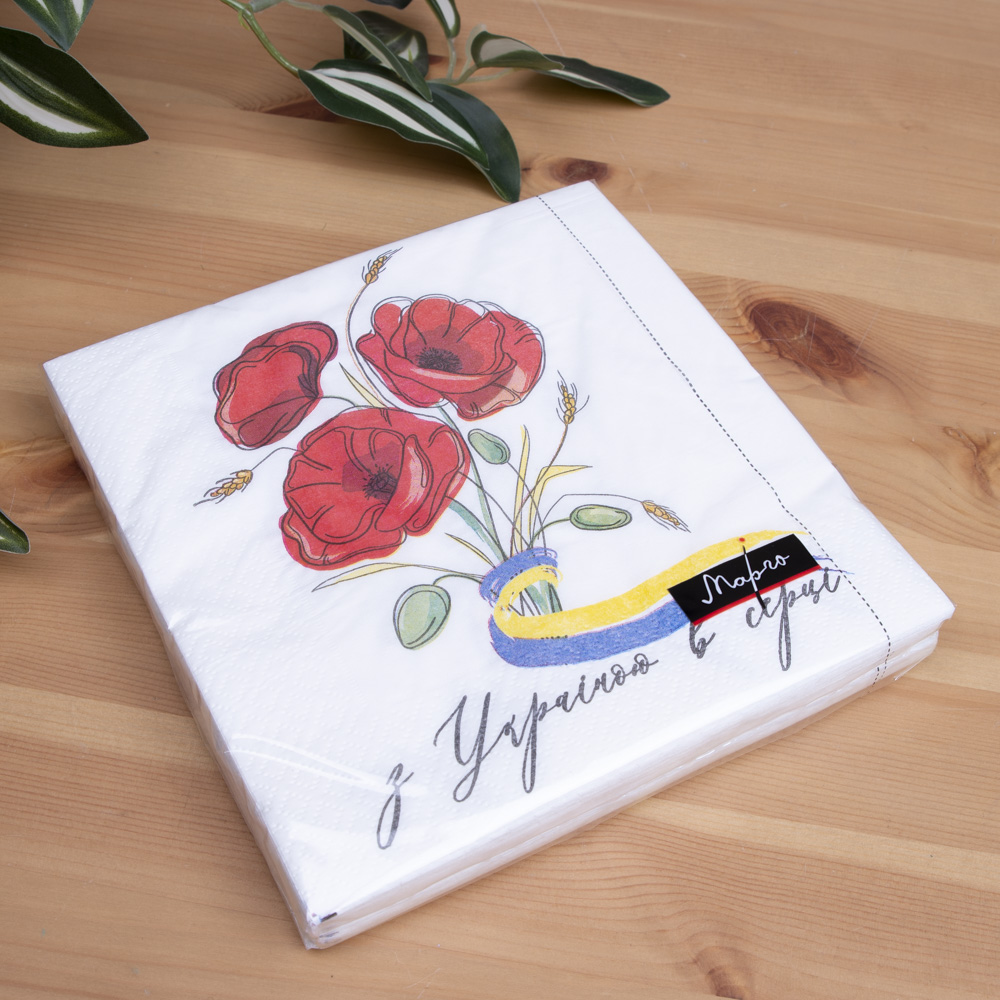 Серветки "с Украиной в сердце" Серветки "с Украиной в сердце"
