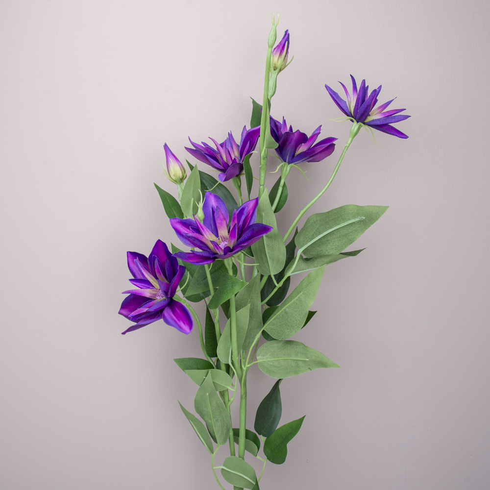 штучний клематис пишний світло- фіолетового кольору (PURPLE BEAUTY)