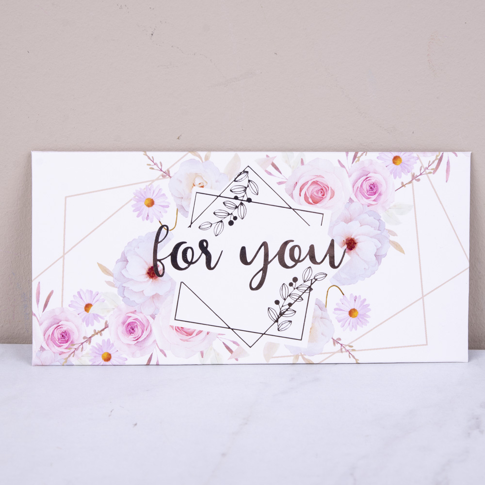 конверт с тиснением "for you" конверт с тиснением "for you"