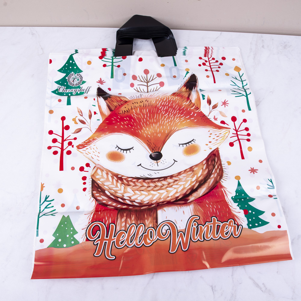 пакеты 41 * 39 (100шт) hello winter лисица