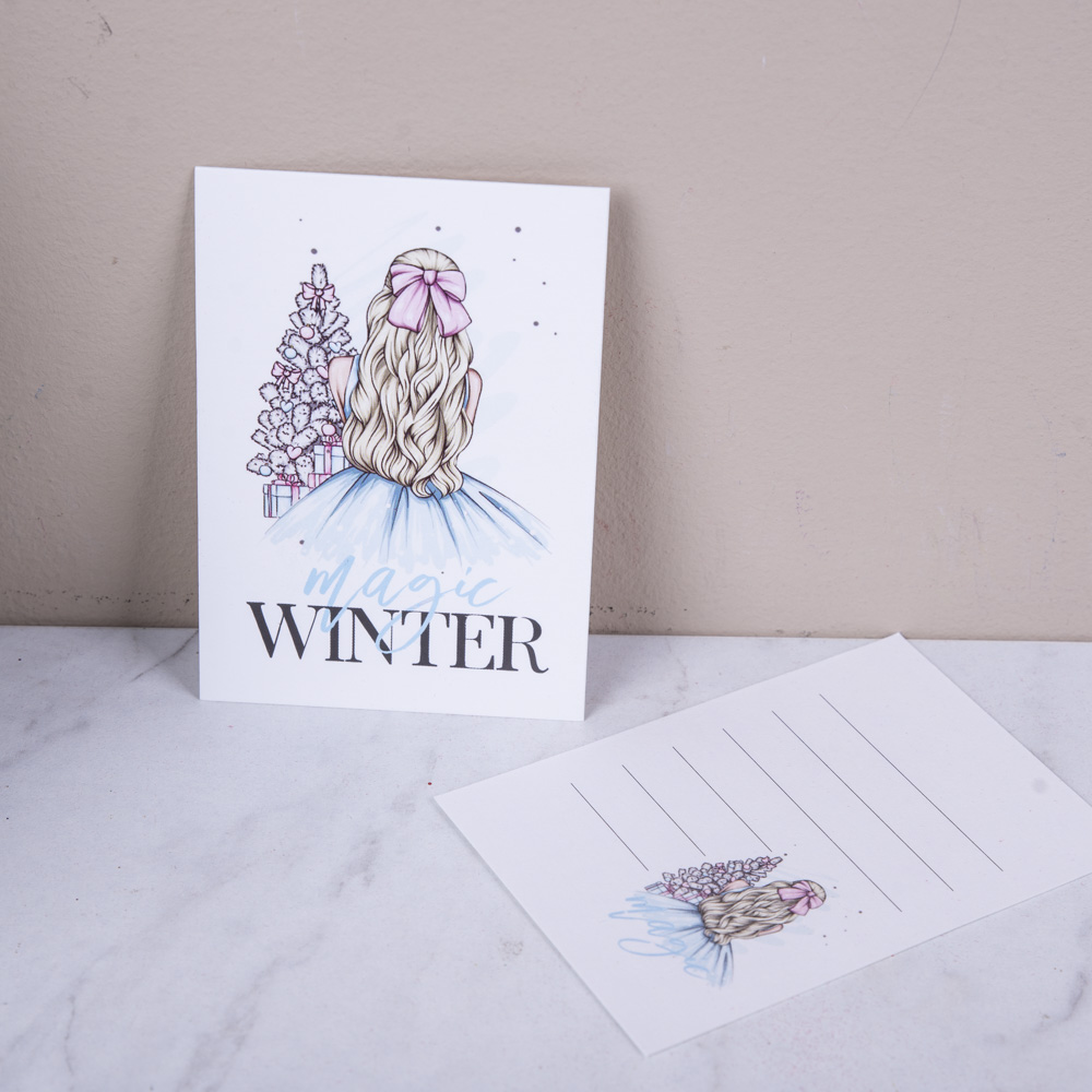 открытка мини "magic winter"